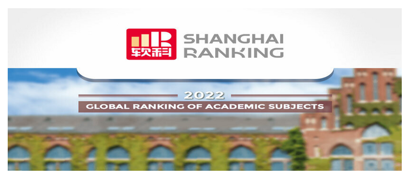 Σημαντικότατες διακρίσεις για το ΕΚΠΑ στους πίνακες κατάταξης SHANGHAI RANKING’S GLOBAL RANKING OF ACADEMIC SUBJECTS