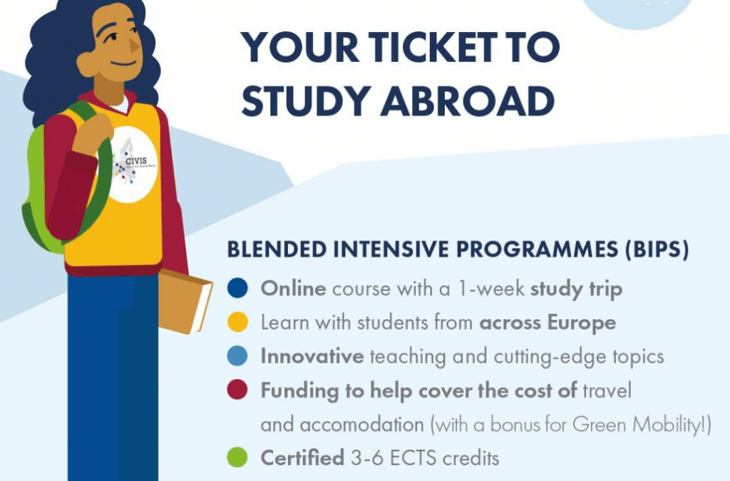 Νέα μαθήματα BIPs- Ευκαιρίες συμμετοχής φοιτητών στις εκπαιδευτικές δράσεις του CIVIS