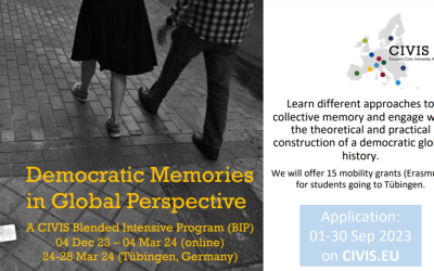 Αιτήσεις συμμετοχής στο CIVIS Blended Intensive Program “Democratic Memories in Global Perspective” (έως και 30/9)